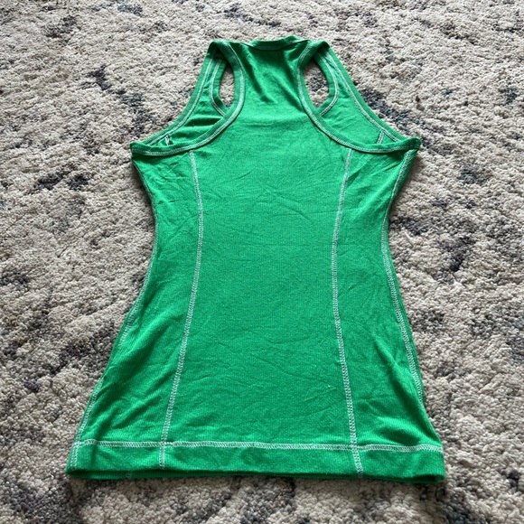 Y2K Bebe Rhinestone Green Ribbed Tank - Picture 3 of 5